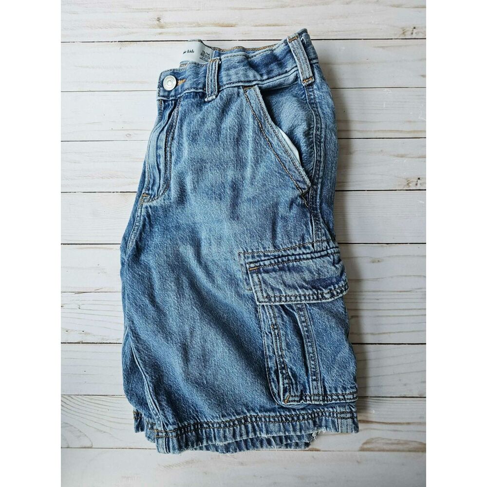 Y2K Abercrombie Kids Denim Cargo Shorts 13/14 Regular